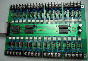 30路晶体管输出控制板,最多可扩展到640点大