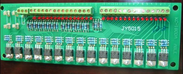PLC输出放大板(晶体管、15路\/3A),LV,JY5015